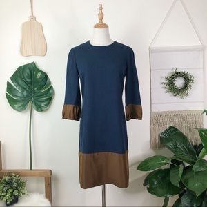 Tory Burch | Navy A-Line Dress Silk Trim Size 4